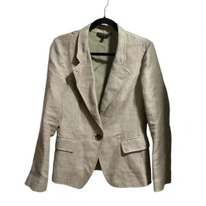 Lafayette 148 Cotton Hemp Blend Blazer Size 8